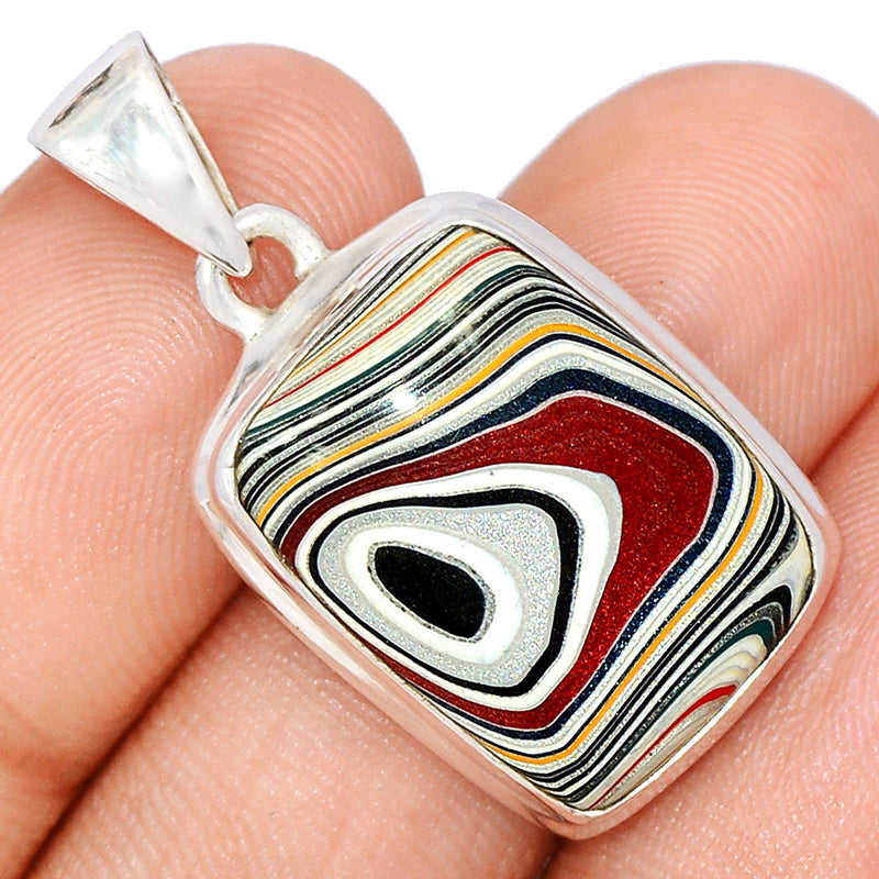 1.3" Fordite Detroite Agate Pendants - FDAP504