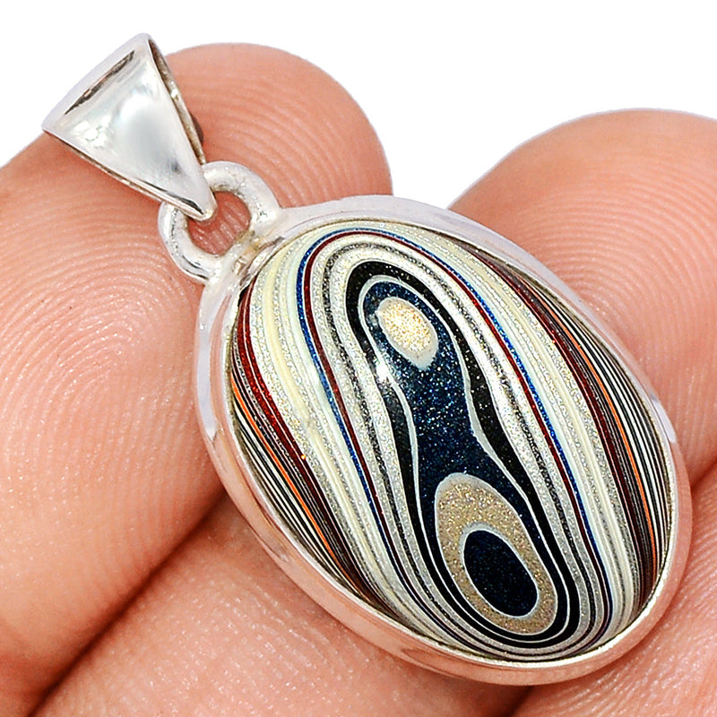 1.2" Fordite Detroite Agate Pendants - FDAP505