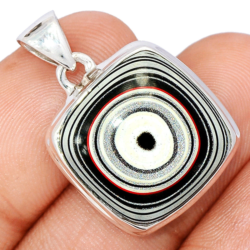 1.1" Fordite Detroite Agate Pendants - FDAP506