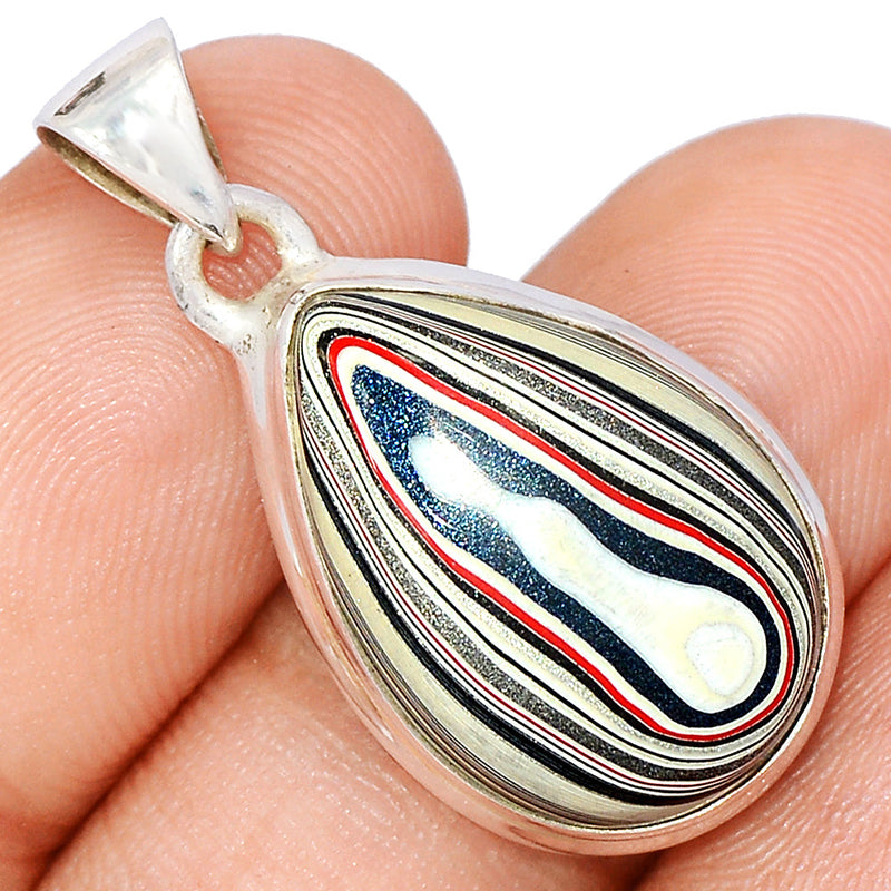 1.2" Fordite Detroite Agate Pendants - FDAP509