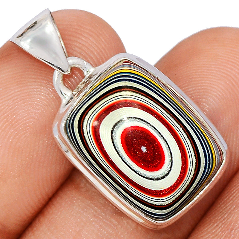 1.1" Fordite Detroite Agate Pendants - FDAP510