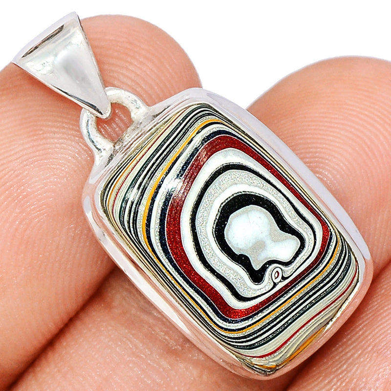 1.2" Fordite Detroite Agate Pendants - FDAP513