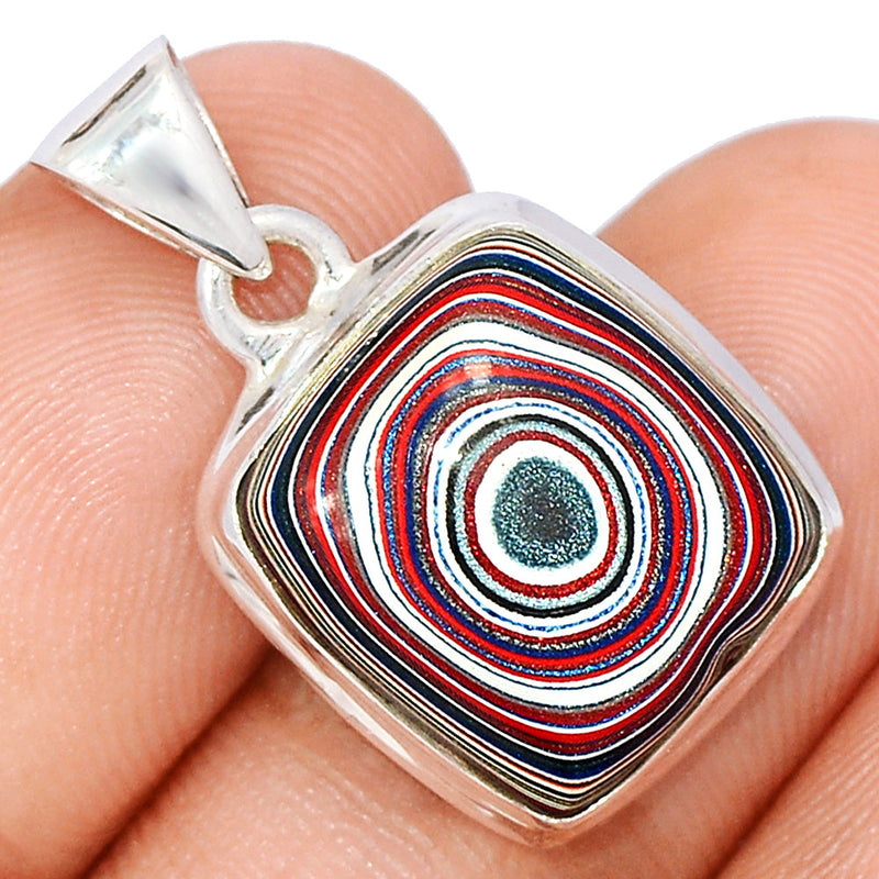 1.1" Fordite Detroite Agate Pendants - FDAP514