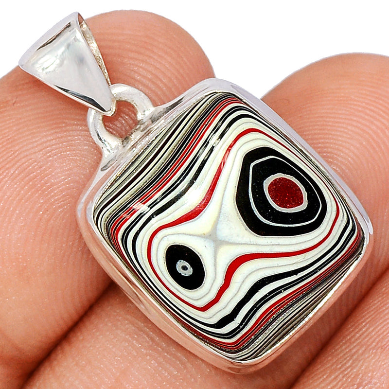 1.1" Fordite Detroite Agate Pendants - FDAP515