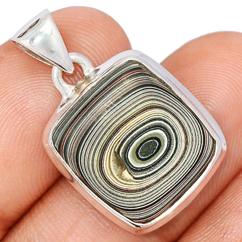 1.1" Fordite Detroite Agate Pendants - FDAP517