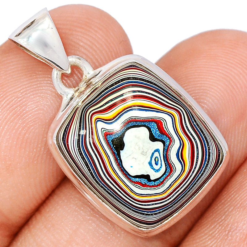 1.1" Fordite Detroite Agate Pendants - FDAP518