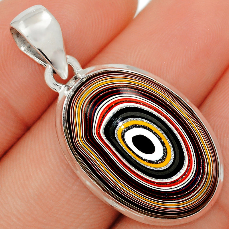 1.5" Fordite Detroit Agate Pendants - FDAP54