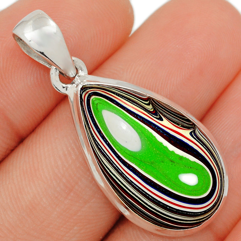 1.5" Fordite Detroit Agate Pendants - FDAP58