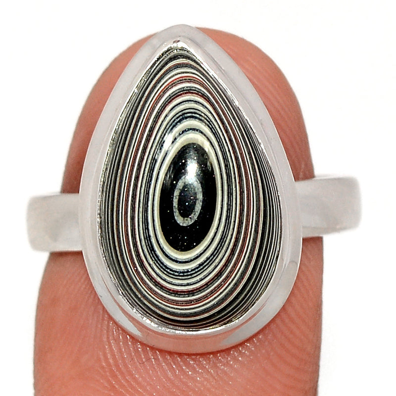 Fordite Detroite Agate Ring - FDAR327