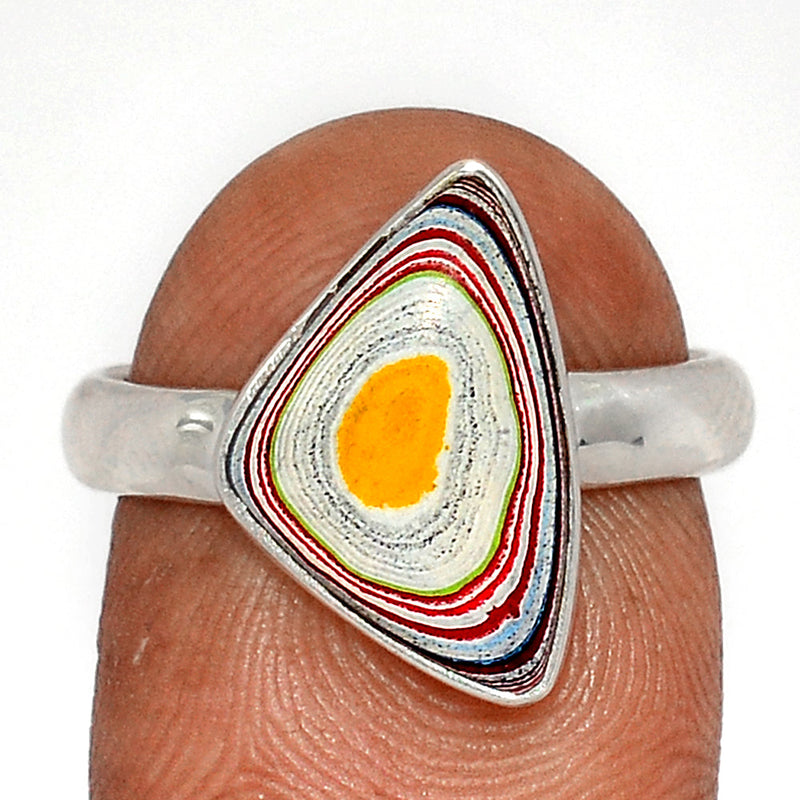 Fordite Detroit Agate Ring - FDAR334