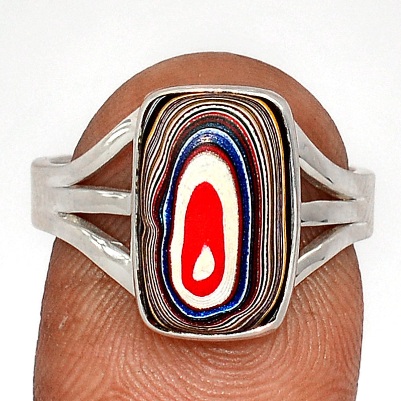 Fordite Detroit Agate Ring - FDAR335