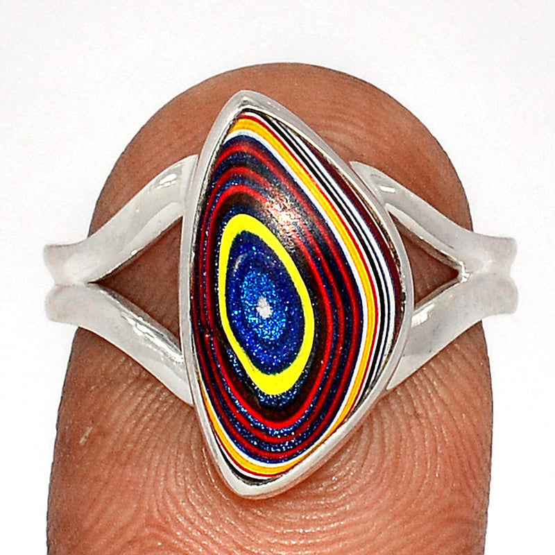 Fordite Detroit Agate Ring - FDAR336