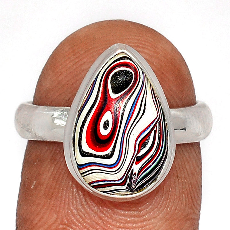 Fordite Detroit Agate Ring - FDAR338