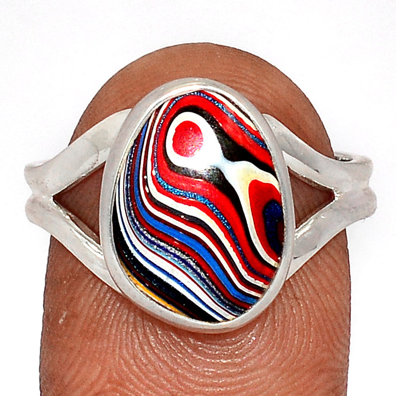 Fordite Detroit Agate Ring - FDAR340