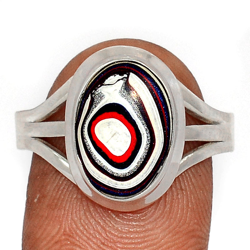 Fordite Detroit Agate Ring - FDAR341