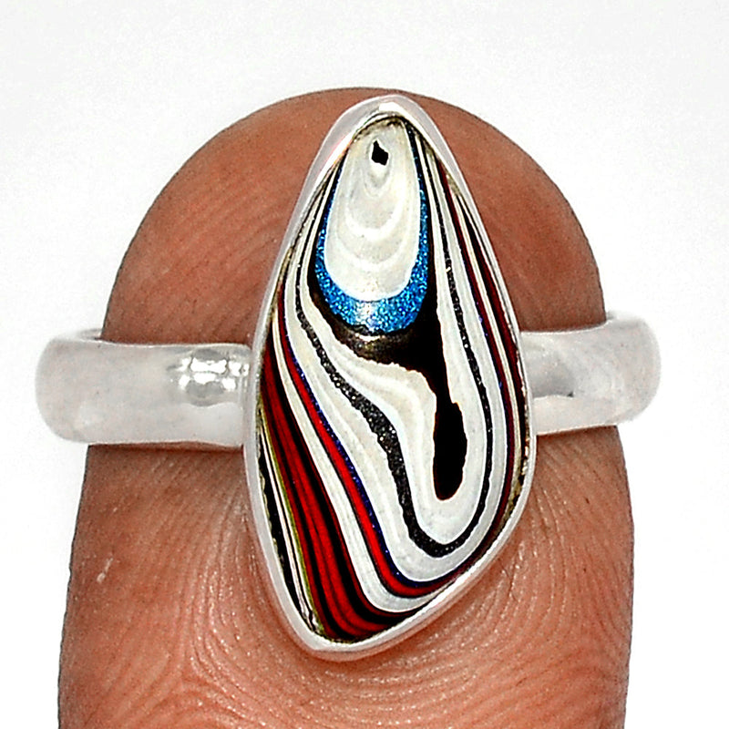 Fordite Detroit Agate Ring - FDAR342