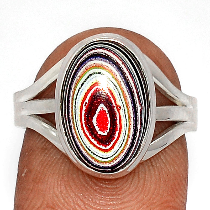 Fordite Detroit Agate Ring - FDAR343