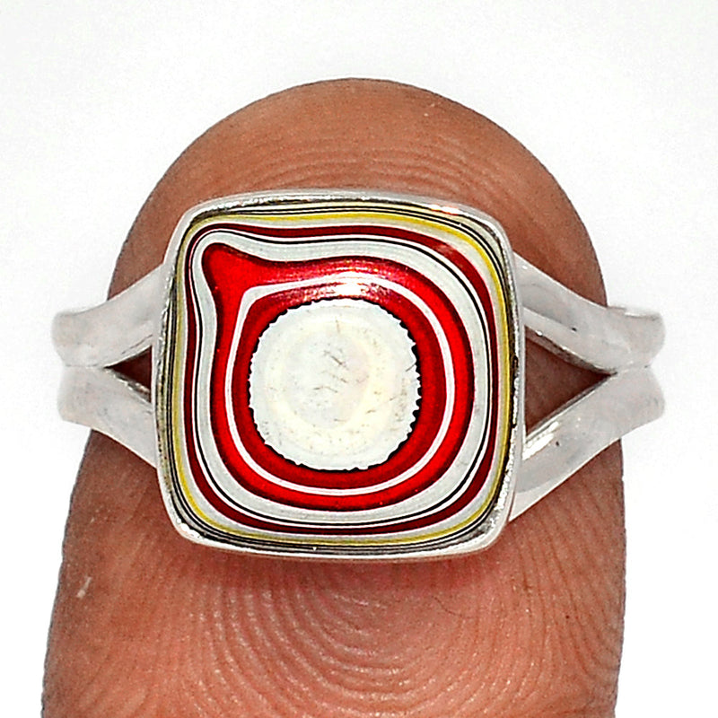 Fordite Detroit Agate Ring - FDAR346