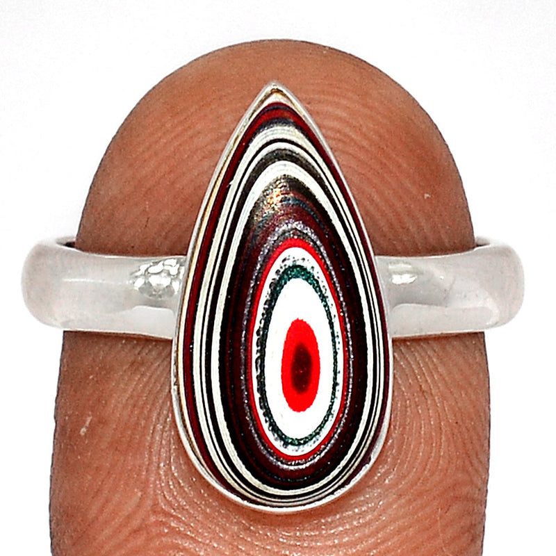 Fordite Detroit Agate Ring - FDAR348