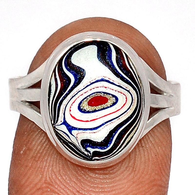 Fordite Detroit Agate Ring - FDAR352