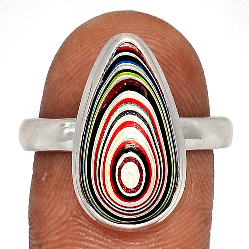 Fordite Detroit Agate Ring - FDAR354