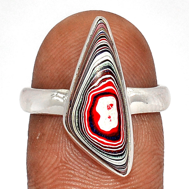 Fordite Detroit Agate Ring - FDAR356