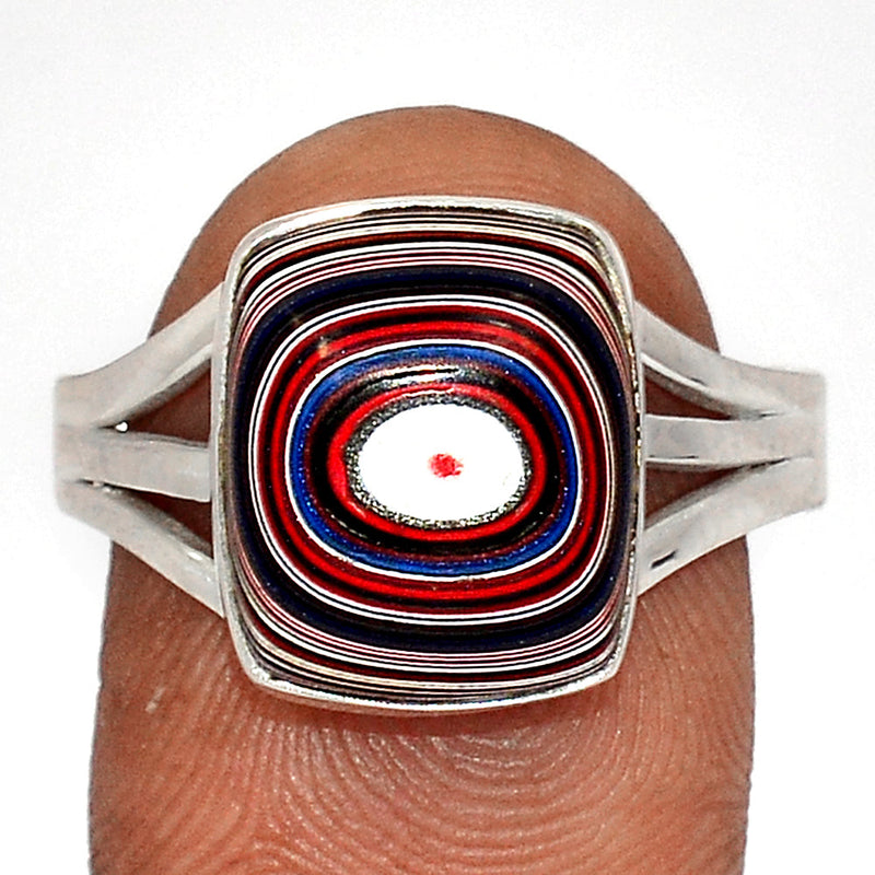 Fordite Detroit Agate Ring - FDAR357