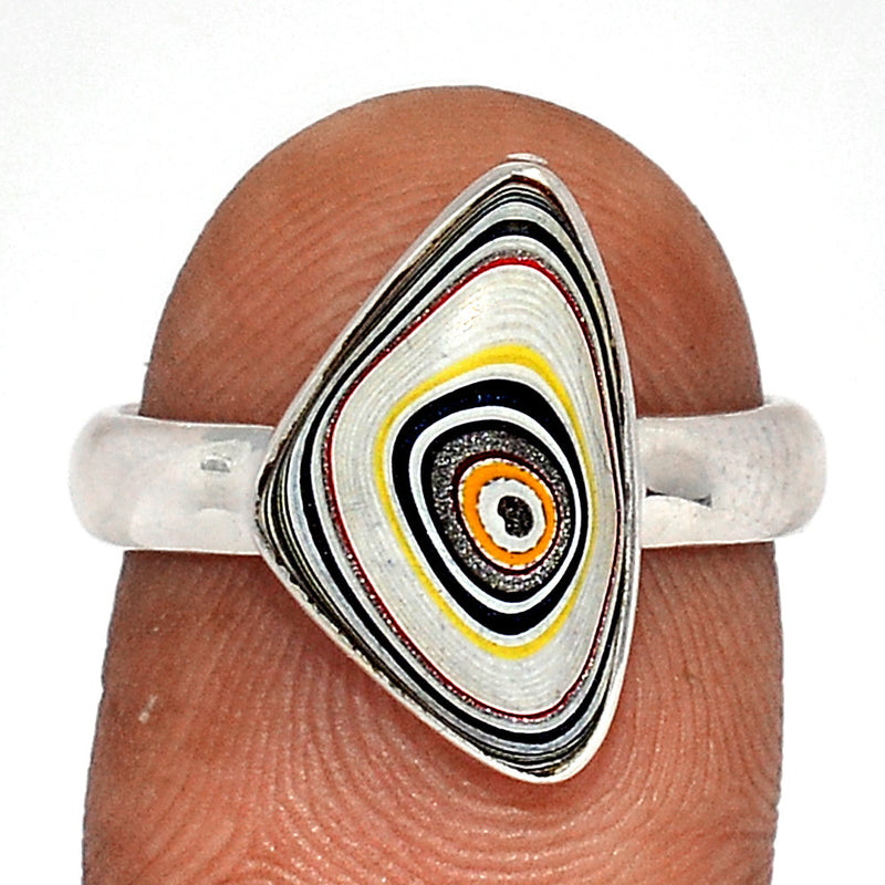 Fordite Detroit Agate Ring - FDAR358