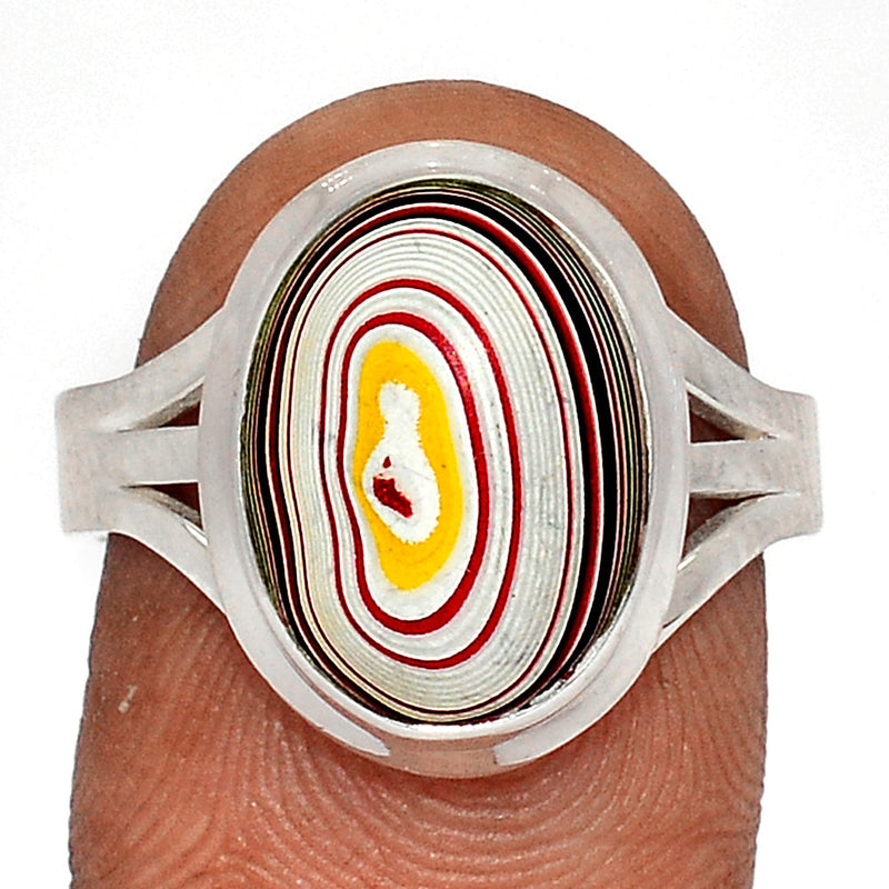 Fordite Detroit Agate Ring - FDAR359