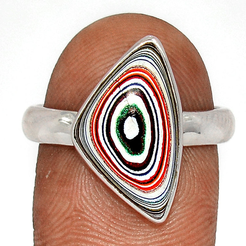 Fordite Detroit Agate Ring - FDAR361