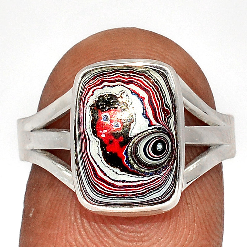 Fordite Detroit Agate Ring - FDAR362