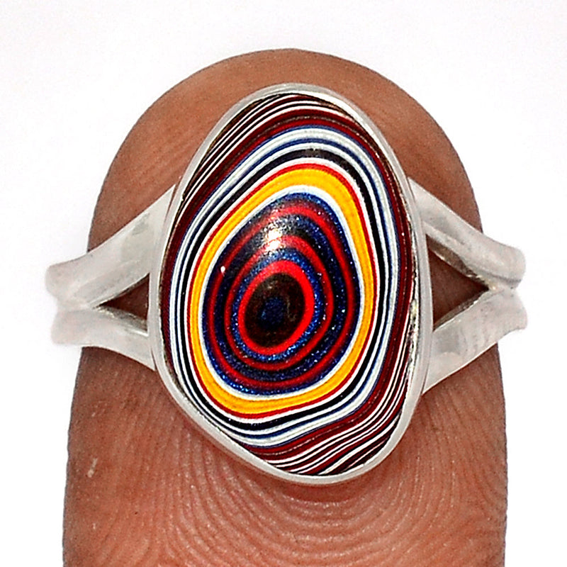 Fordite Detroit Agate Ring - FDAR363