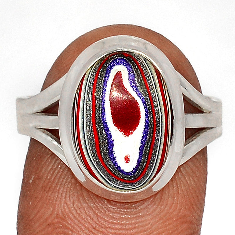 Fordite Detroit Agate Ring - FDAR364