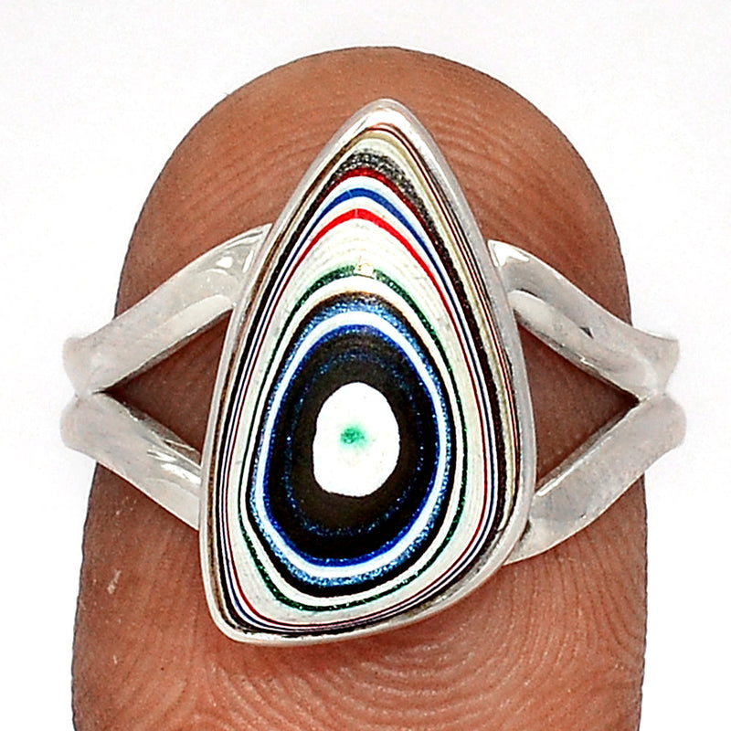 Fordite Detroit Agate Ring - FDAR365