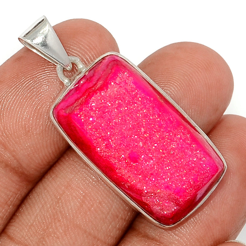 1.5" Fleece Pink Aura Druzy Pendants - FPDP145