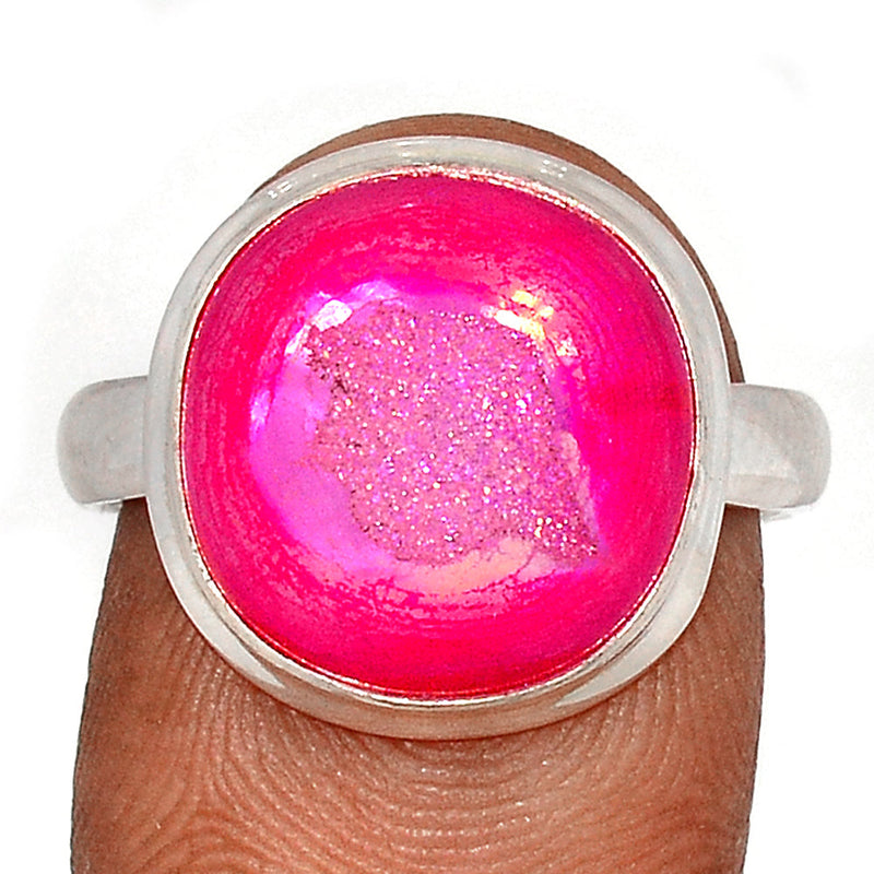 Fleece PInk Aura Druzy Ring - FPDR201