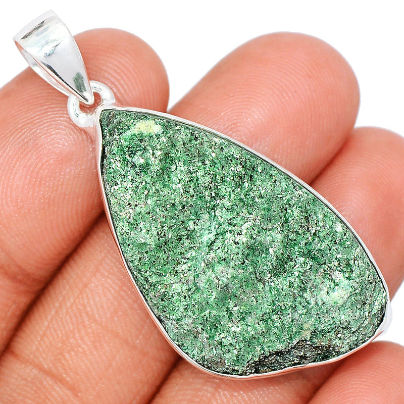 1.8" Fuchsite Green Muscovite Pendants - FUKP302