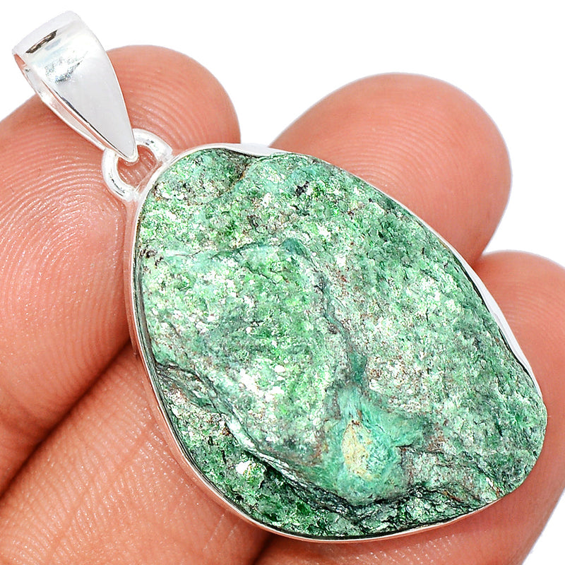 1.7" Fuchsite Green Muscovite Pendants - FUKP305