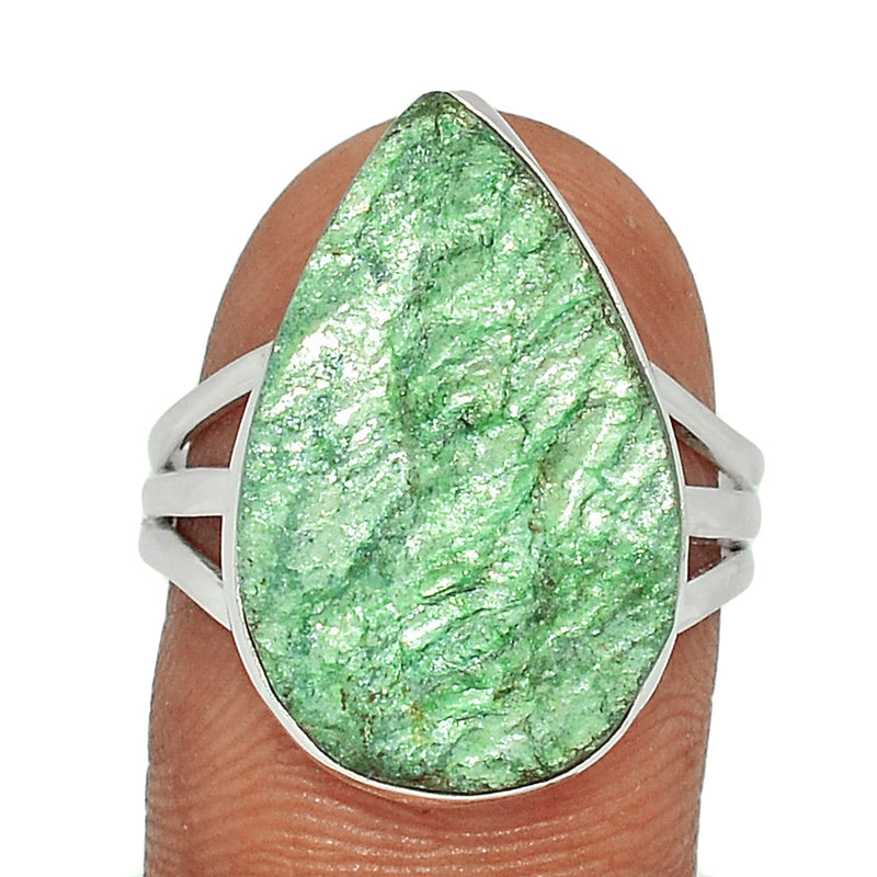 Fuchsite Green Muscovite Ring - FUKR19