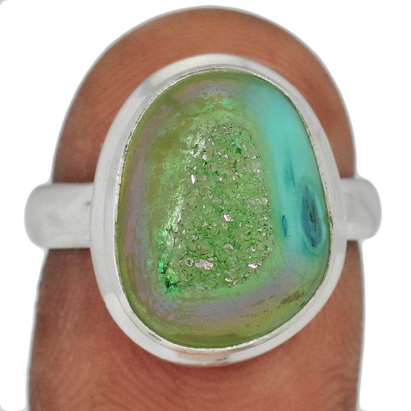 Green Aura Druzy Ring - GADR33