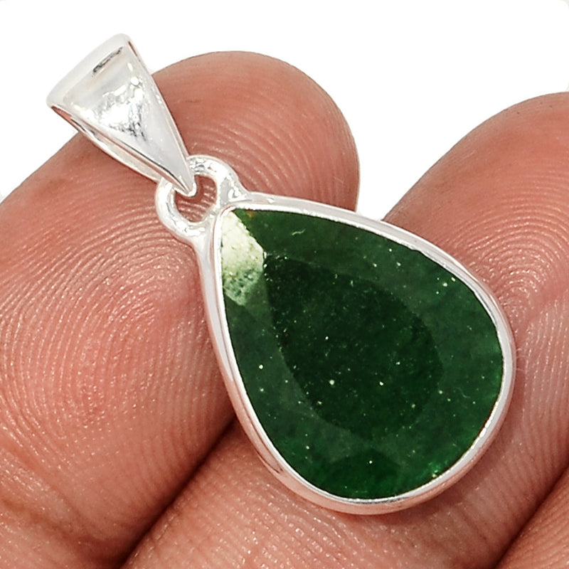 1.1" Green Aventurine Faceted Pendants - GAFP2