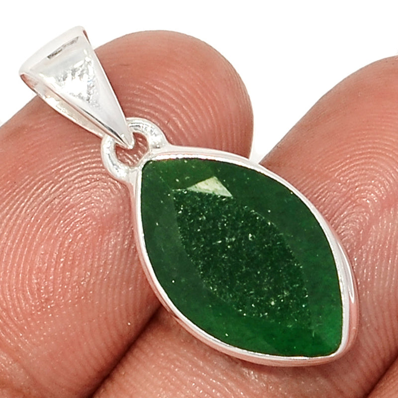 1.1" Green Aventurine Faceted Pendants - GAFP5