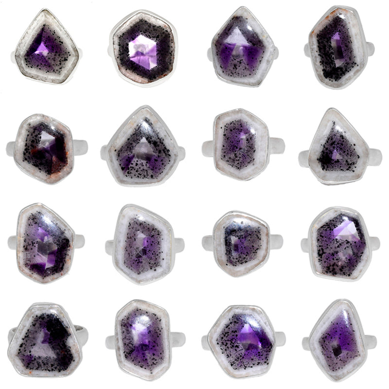 100 Grams Mix Lot - Super Amethyst 23 Rings - GALCR4