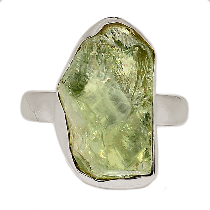 Green Amethyst Rough Ring - GARR343