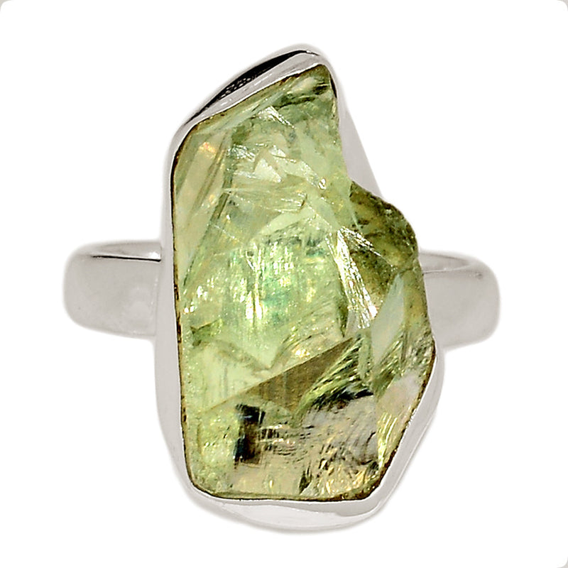 Green Amethyst Rough Ring - GARR350