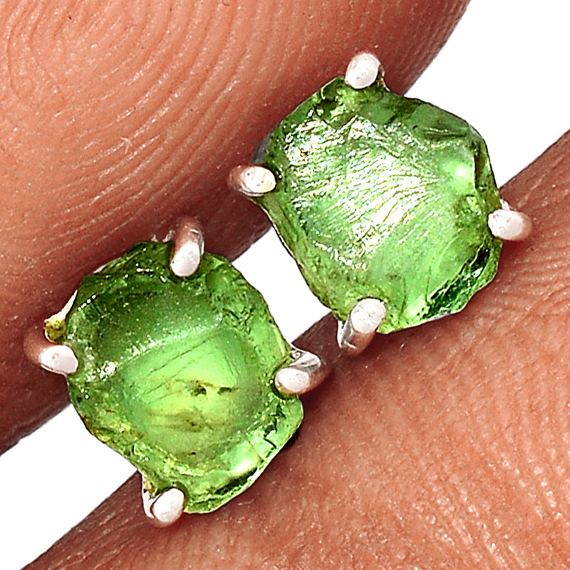 Claw - Green Apatite Rough Studs - GATS66