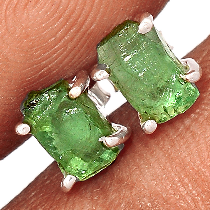 Claw - Green Apatite Rough Studs - GATS67