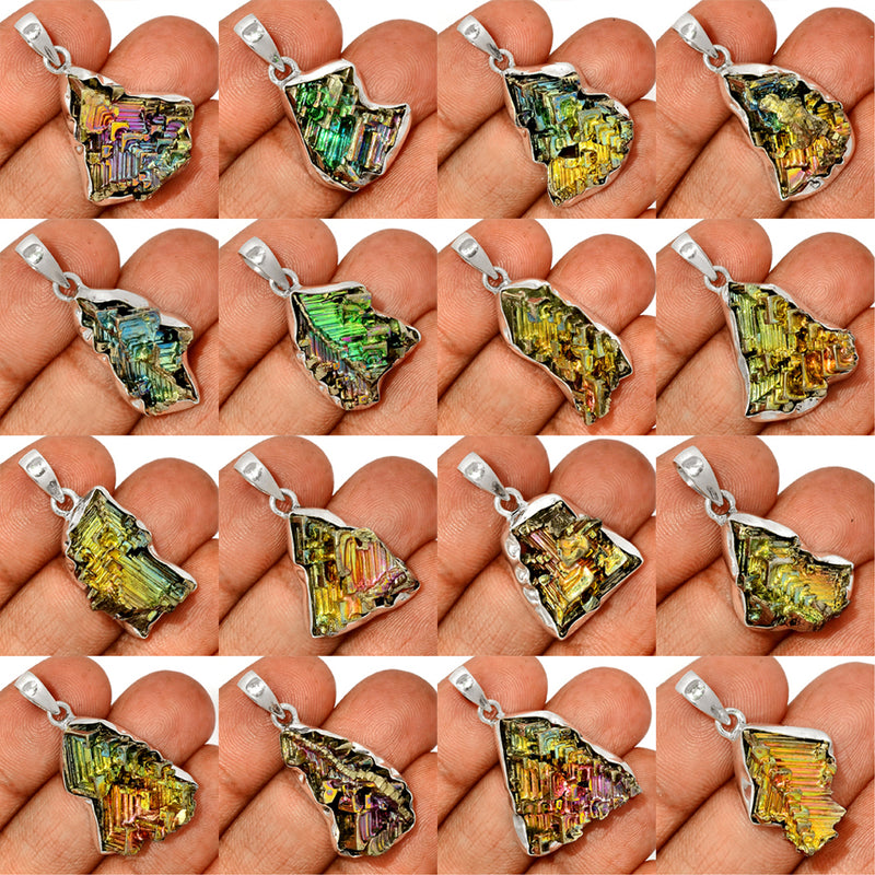 100 Grams Mix Lot - Bismuth Crystal Pendants - GBSCP1