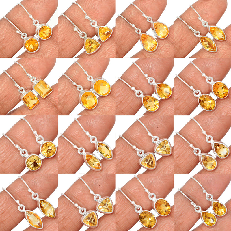 25 Pieces Mix Lot - Citrine Earrings - GCITE2