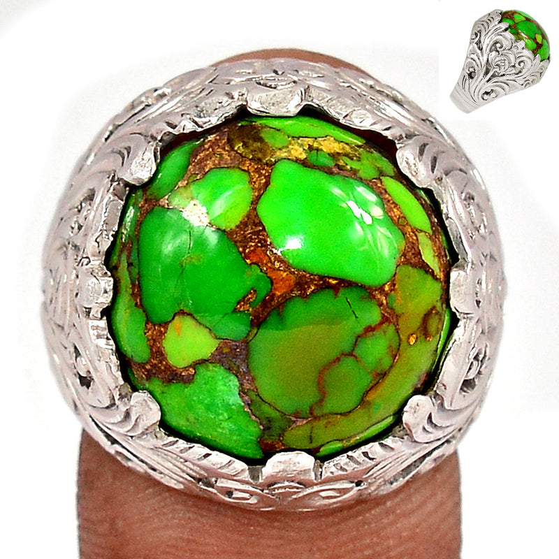 Green Copper Turquoise Ring - GCTR1202